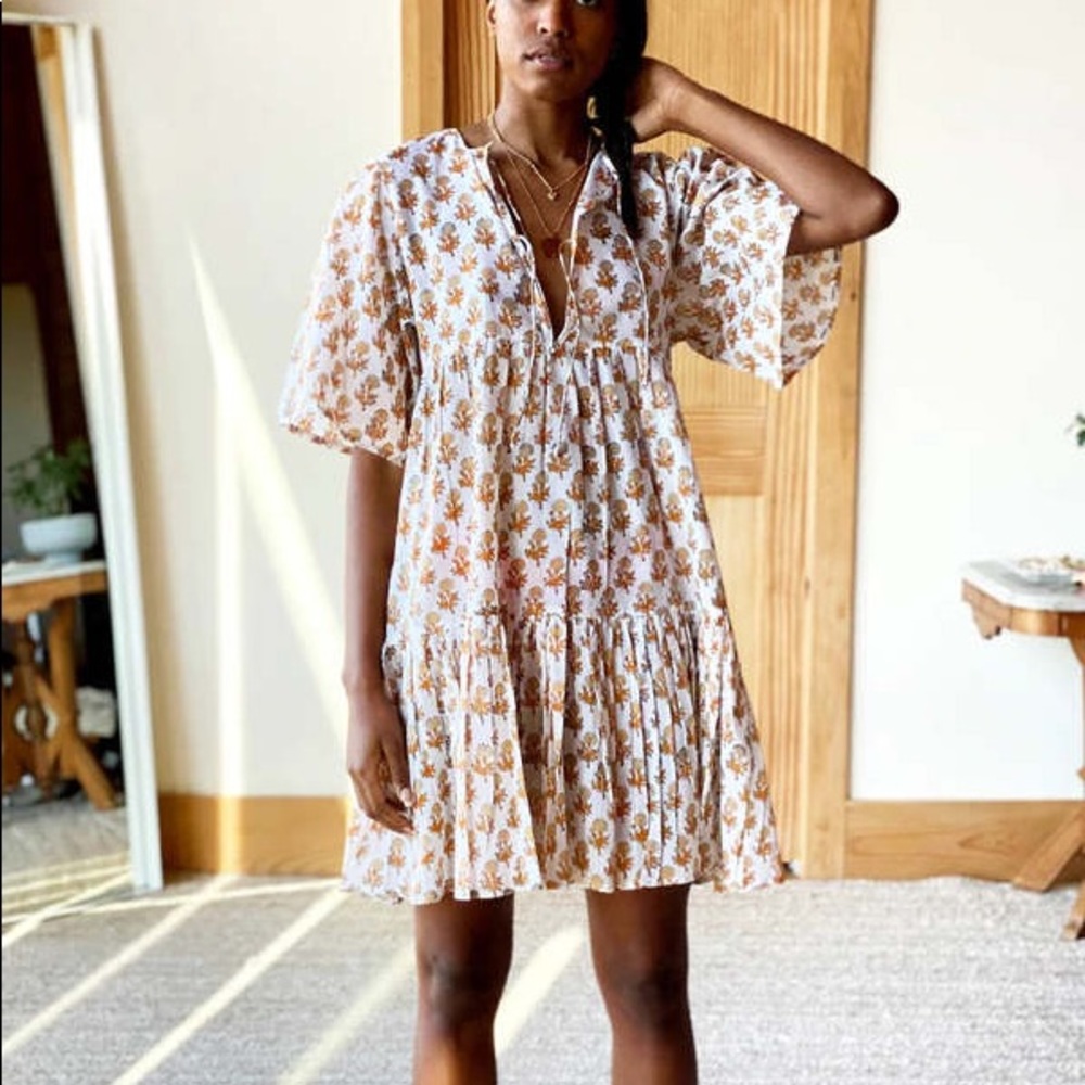 Emerson Fry Organic Little Marigolds Isla Dress XS/S